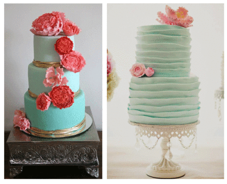 cakes---teal-wedding-colors