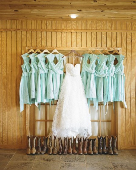 teal wedding, cowboy style