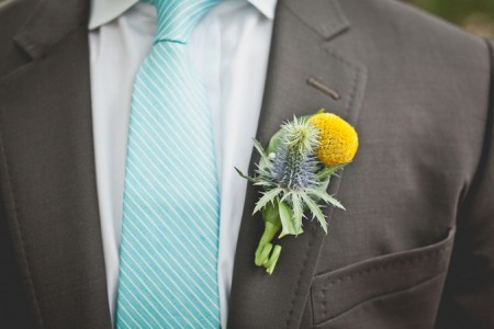 teal tie for the groom